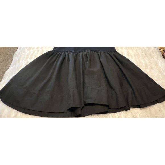 Vintage Linea Moda Brand Fit & Flare Black Dress Poly Blend Women's Size 4-READ - Picture 14 of 16